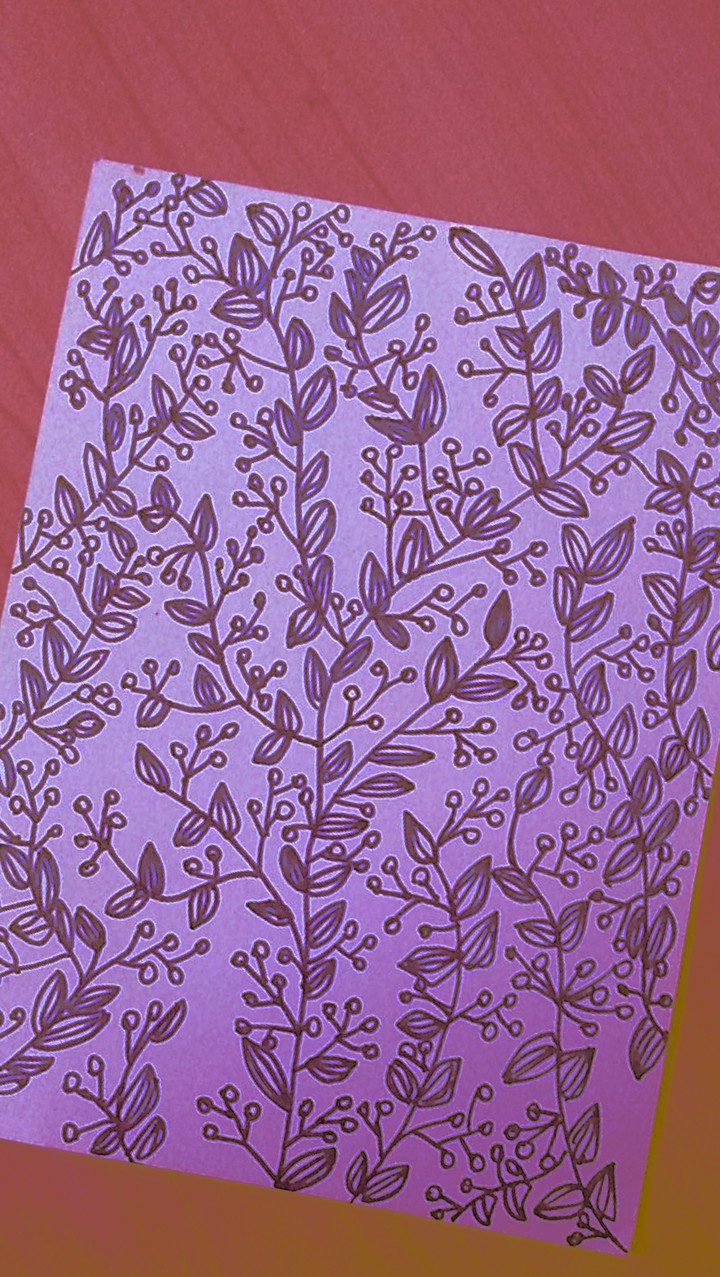 leaves on paper