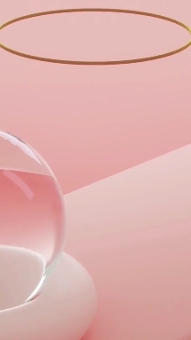 3D pink ball