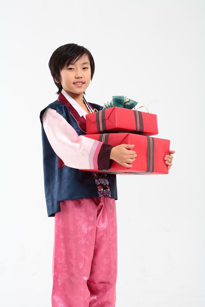 Family in Korean Dress