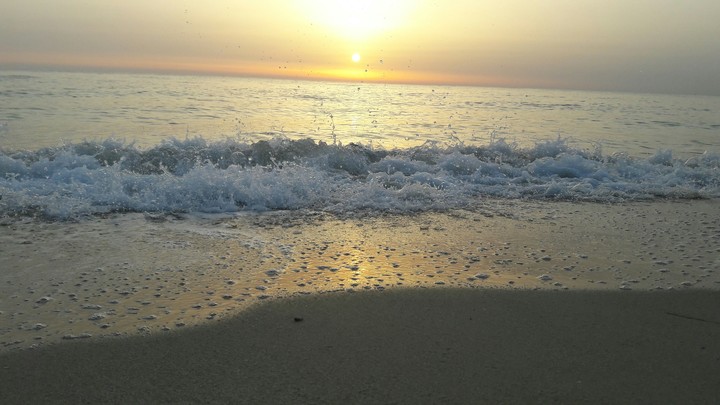 Des vagues calmes
