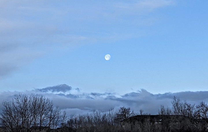 moon over mountain
