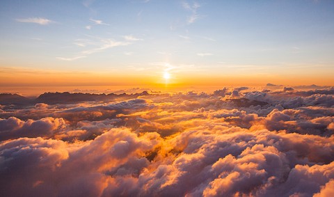 sunset and cloud