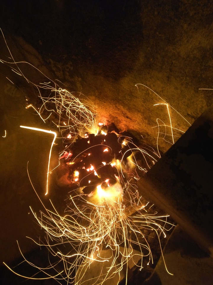 flaming coal