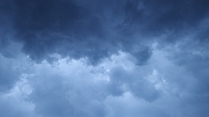 when wind blows, the clouds shatters