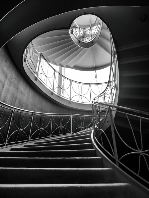 обои symmetry, stairs