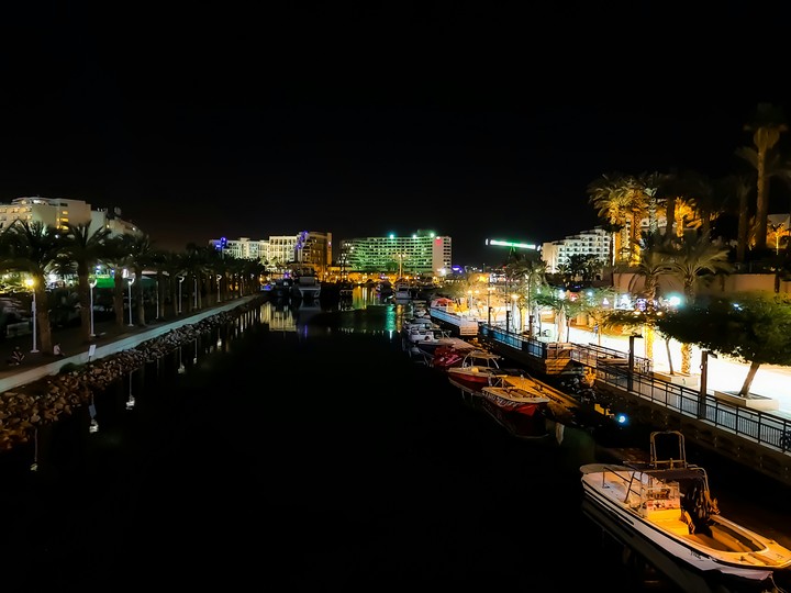 Night marina