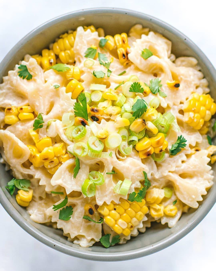 Smokey sweet corn pasta
