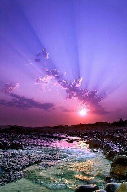 purple sunset..