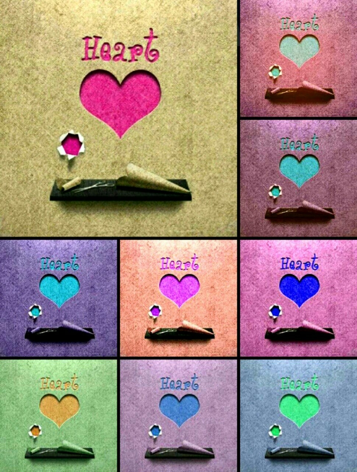 collage of heart