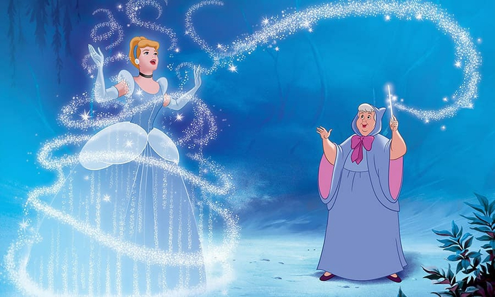 Fairy Godmother transforming Cinderella