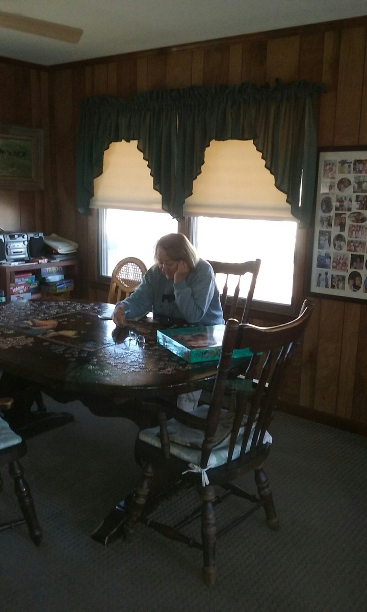 Working on puzzles.   Really FUN!?