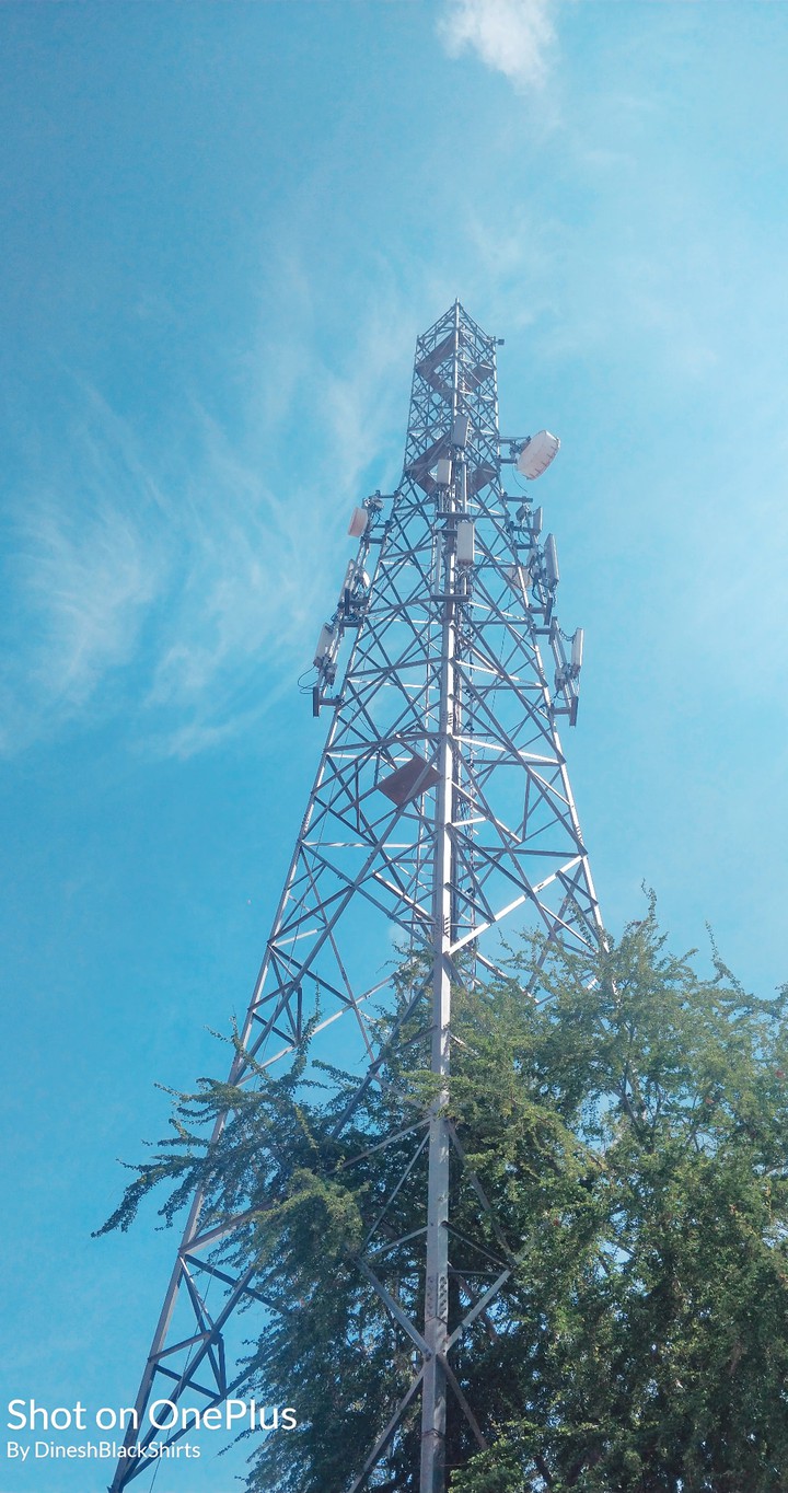 sky and a tower