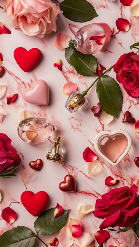 red, valentineday wallpapers