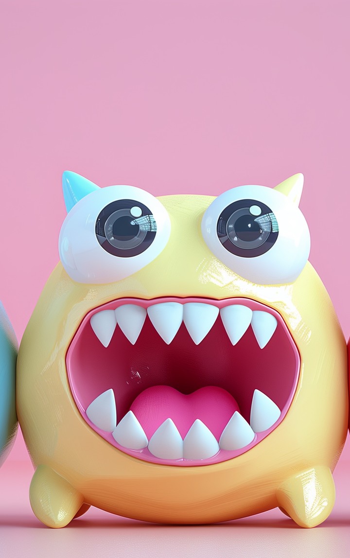 Cute monster halloween