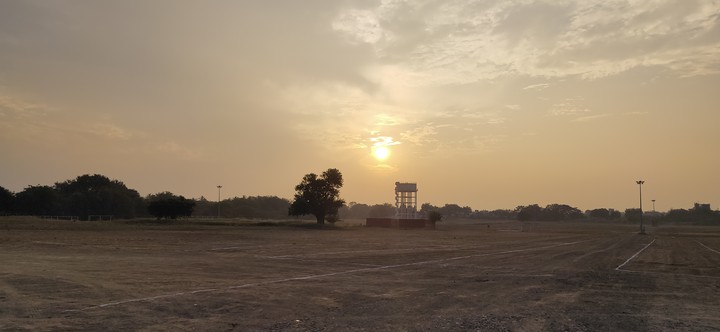 Sunset on Ground