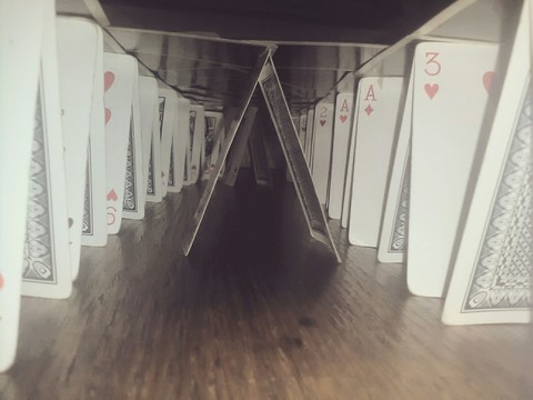 inside card house