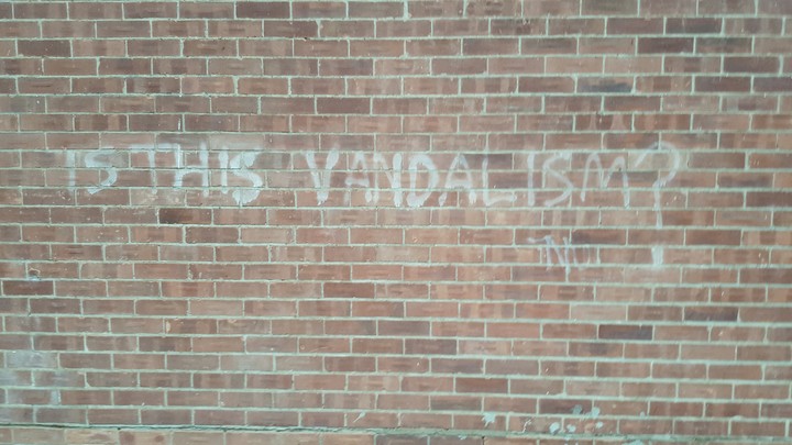 is this vandalism..