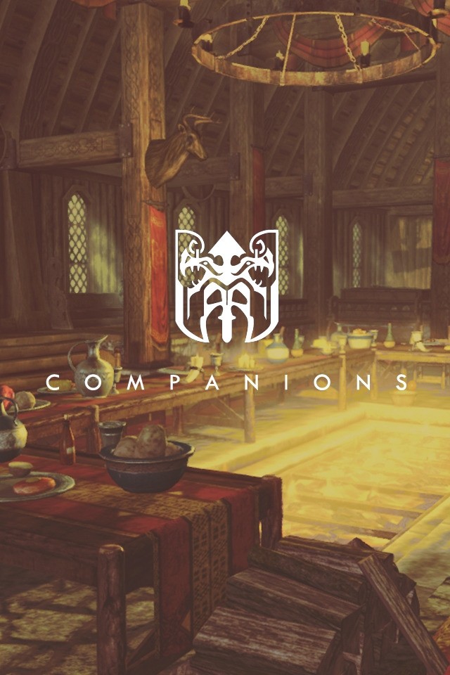 The elder scrolls wallpapers: Companions.
