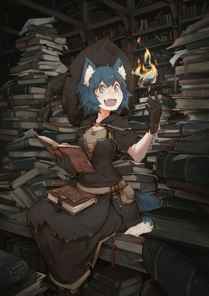 Anime art - fury wizard