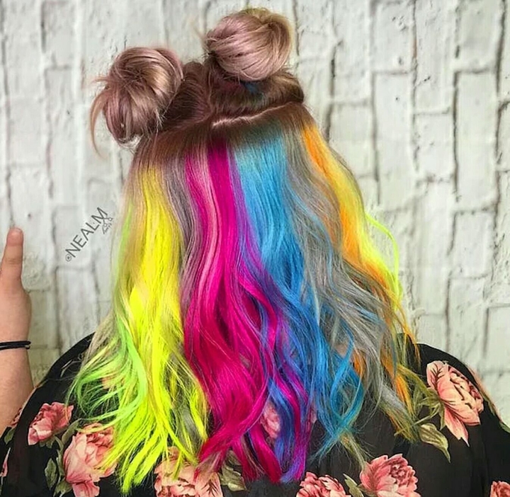 colourful hair