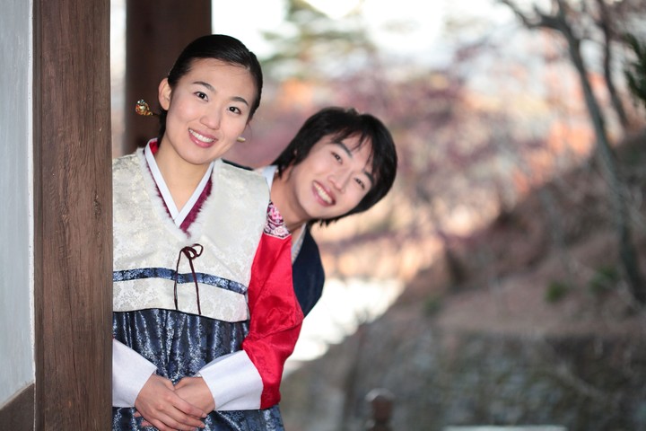 Couple in Korean Dress II