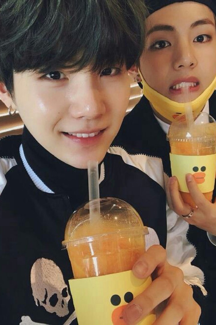 bts suga and v
