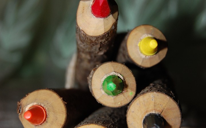 Pencils Unusual Colorful Edge