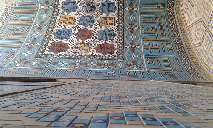 A wall in Goharshad yard, holy shrine of Emam Reza