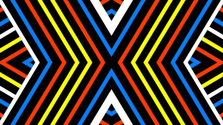 Color stripes with diagonal