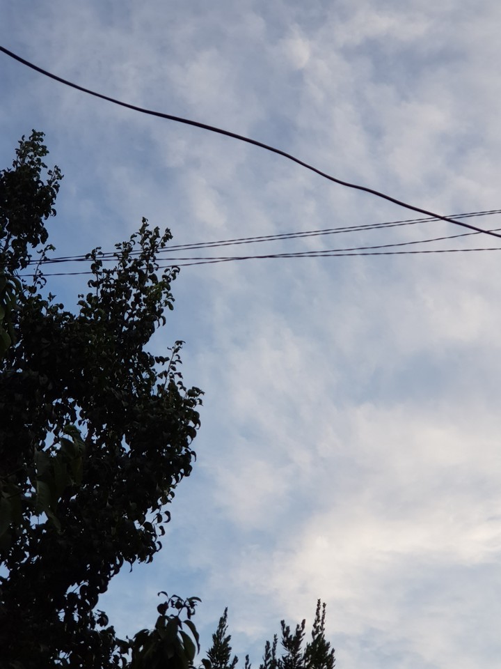 BLUE WHITE sky
