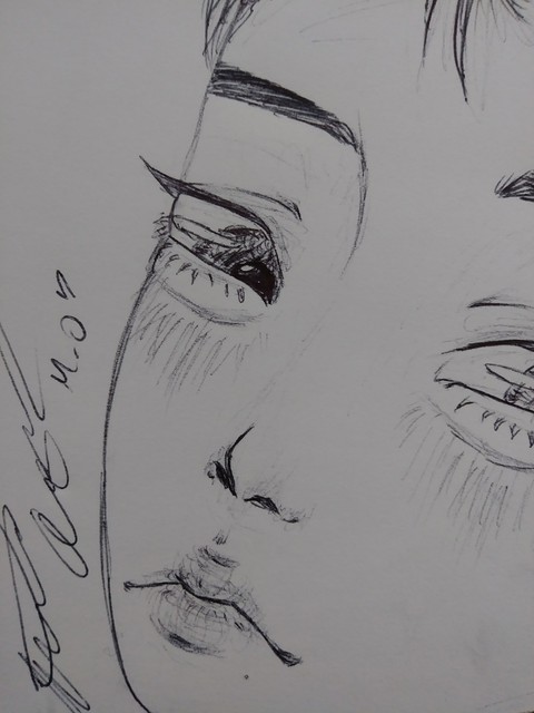 pen close-up sketch