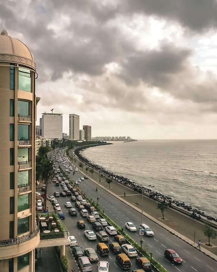 Beautiful marine drive Mumbai