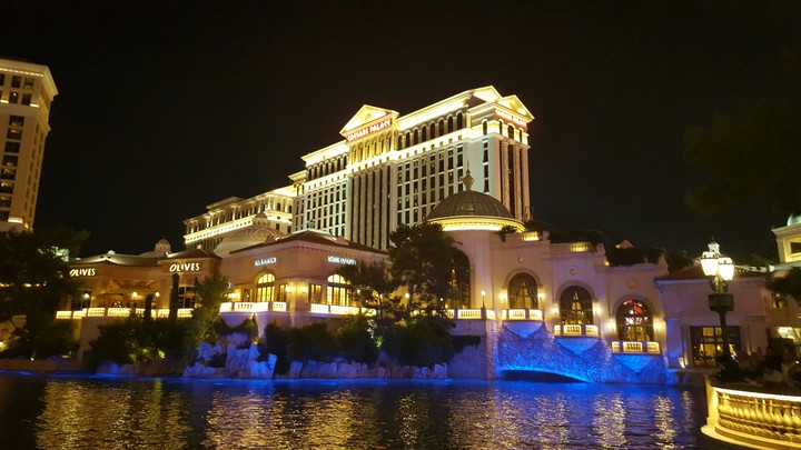 night view in Las vegas