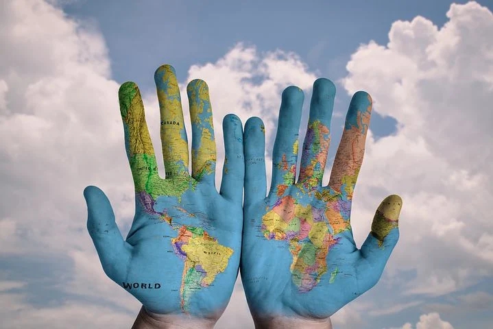 world in hands
