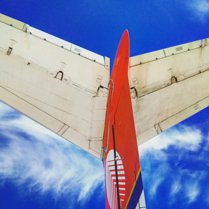 Plane and sky