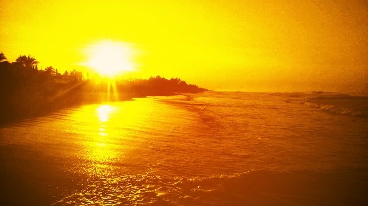 #Sunset #Sun #Yellow #Atardecer #Playa #Beach #