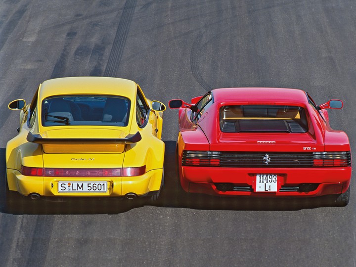 porsche and ferrari