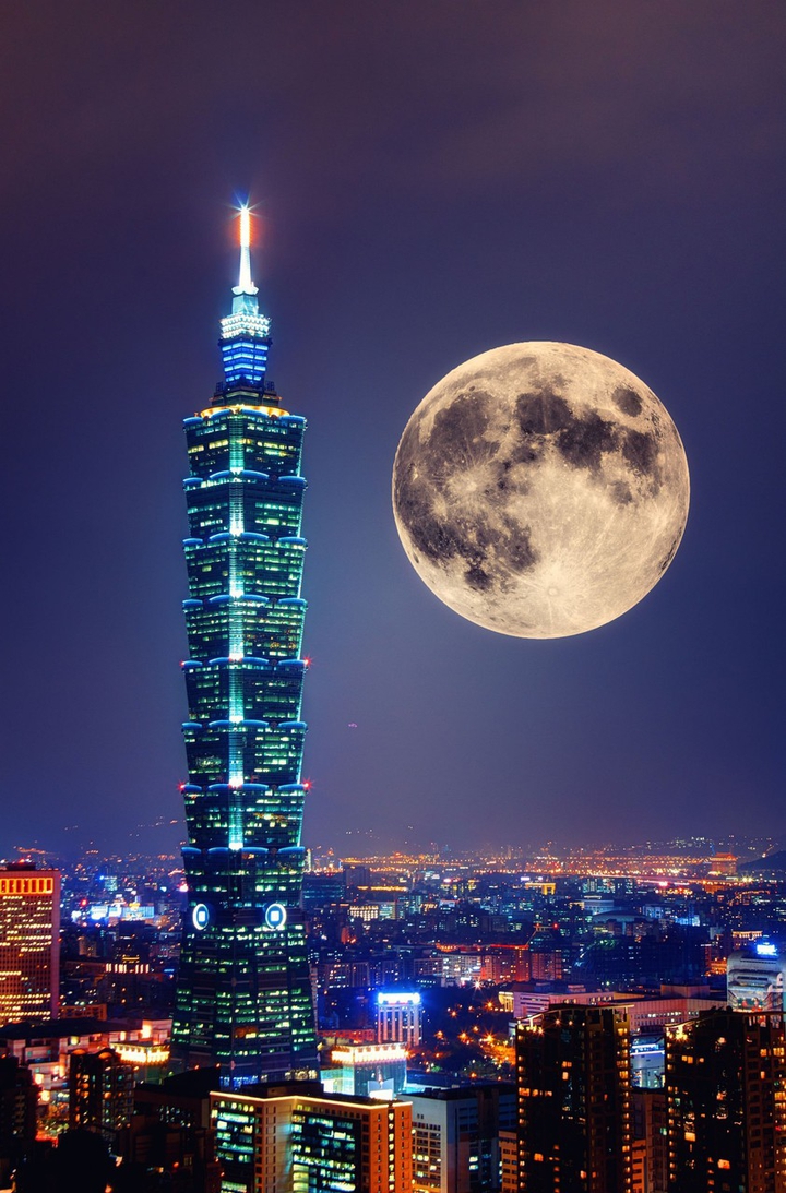 moon and tower