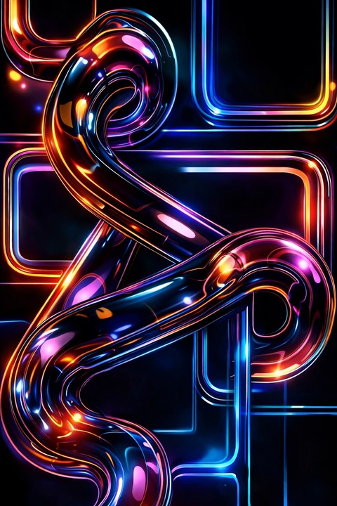 тапети symmetry, neon