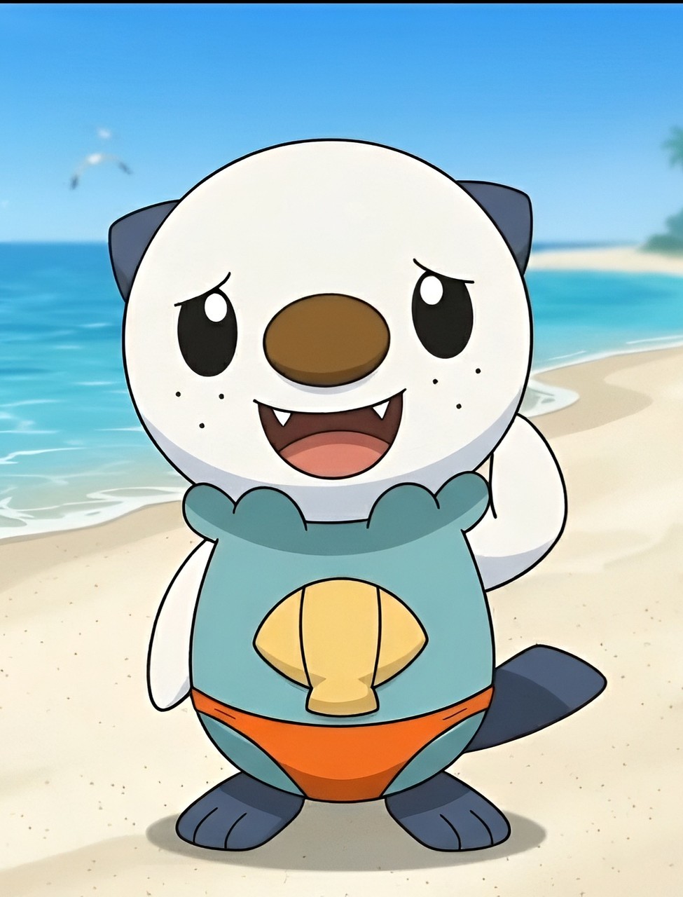 Oshawott at the Beach (4K)