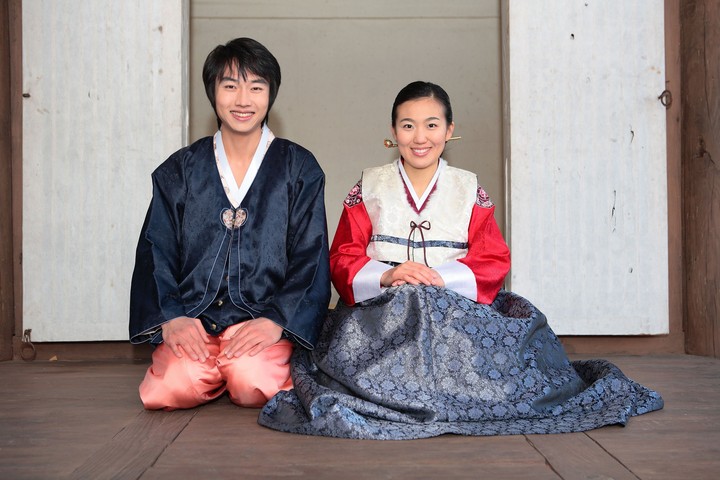 Couple in Korean Dress II