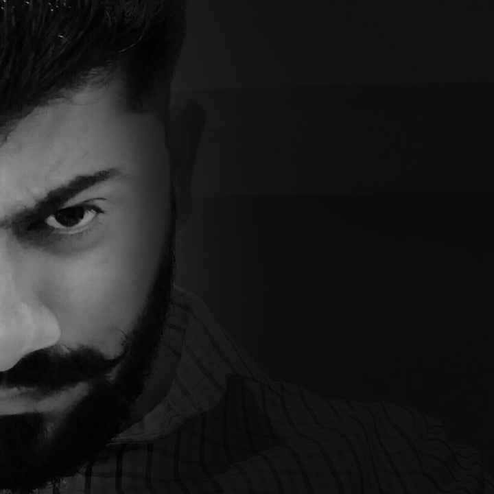 Beard man , good hair style, Mustache Man, black and white