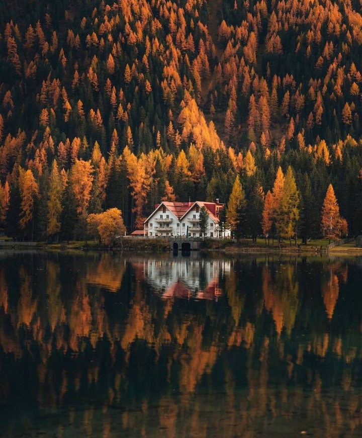 House at lake