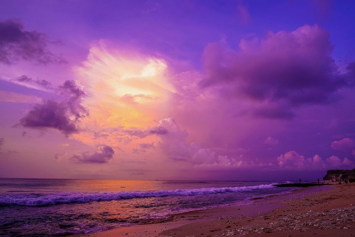 Purple beach