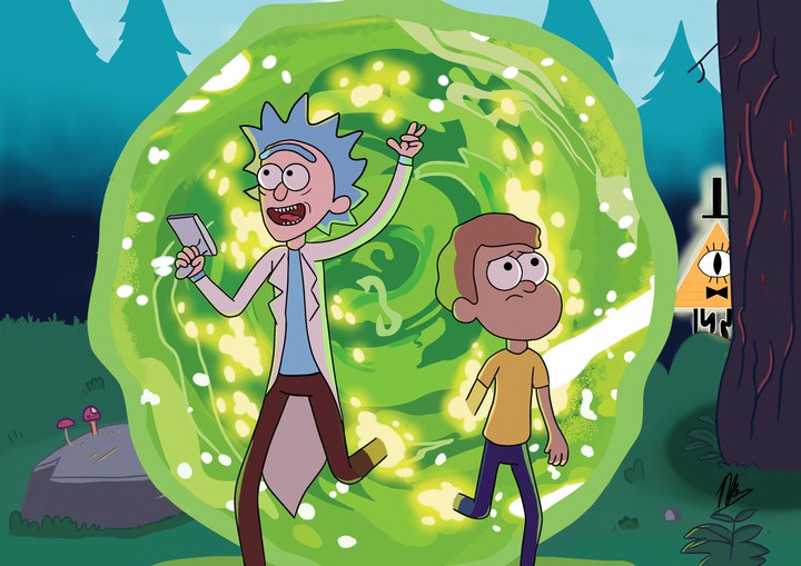 Rick and Morty Gravity Falls Theme