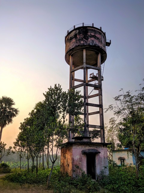 Abandoned water tank