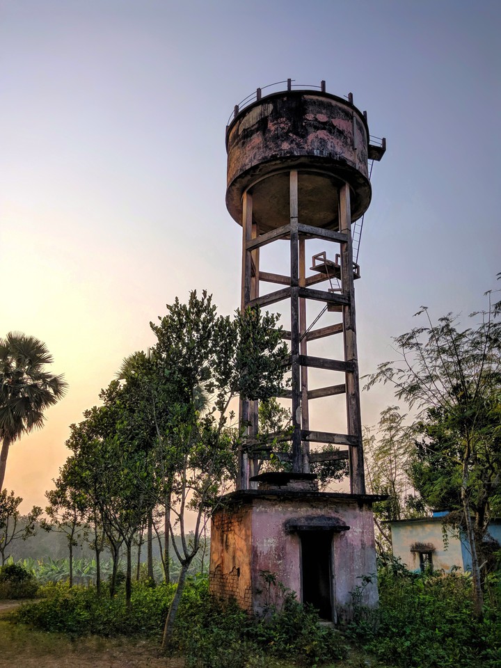 Abandoned water tank