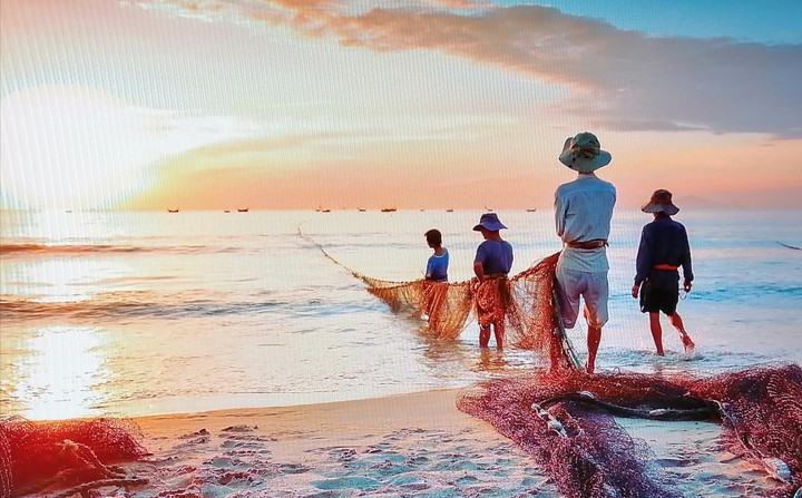 While fishing