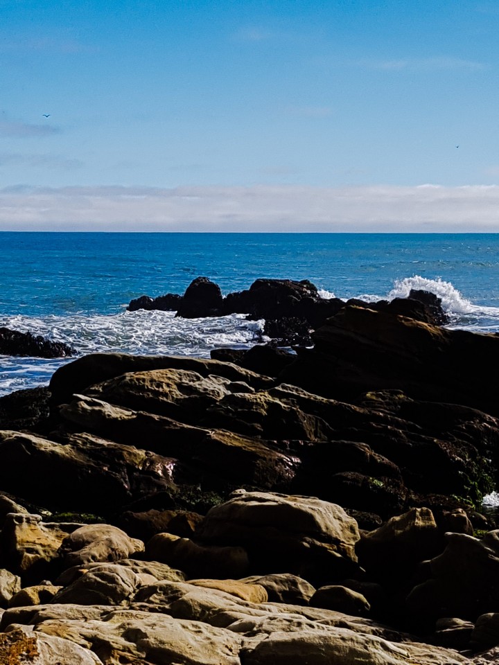 rocks and sea