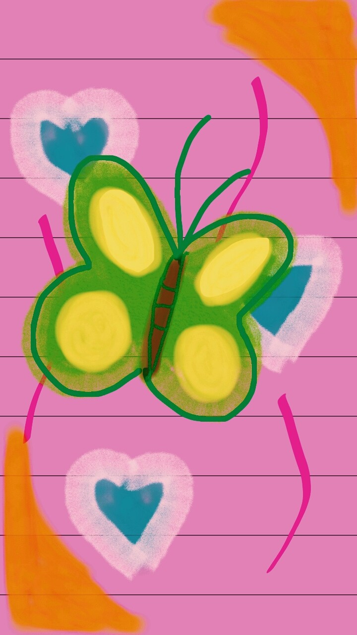 Borboleta no caderno